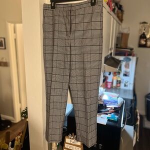 Express/Size 10/Black and white/Editor Straight pant
